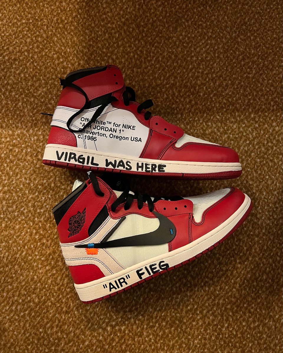 RonnieFieg's tweet photo. Wearing these to receive my award tonight. Virgil was person of the year every year. VIRGILFOREVER! https://t.co/5tk7qji4Gq