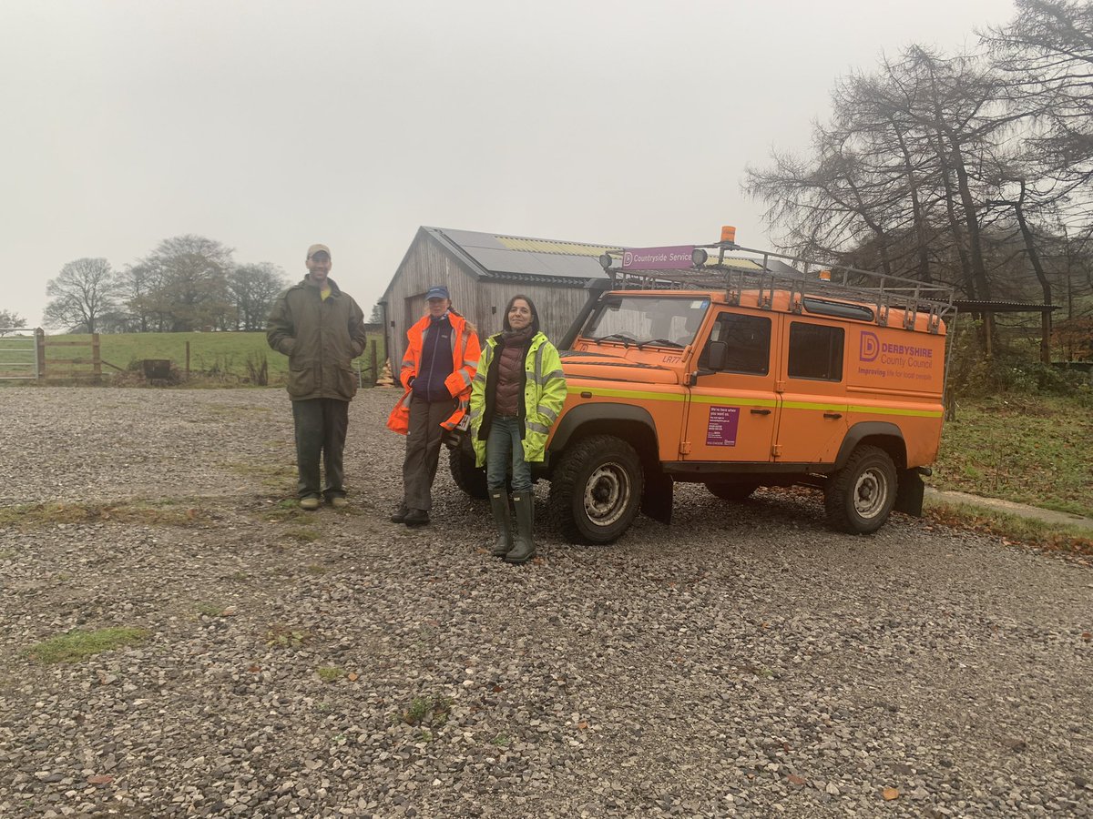 Wonderful to have a visit from some of the most knowledgeable tree people in Derbyshire, who are out on a daily basis tending to, planting and protecting our trees. They loved our wild, ‘messy’ woodland and so do we, it’s how nature intended it to be. <a href="/Derbyshirecc/">Derbyshire CC</a> #trees