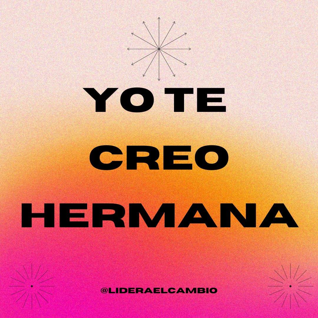 LideraCambio's tweet photo. YO TE CREO HERMANA https://t.co/ha9KLhuAyw
