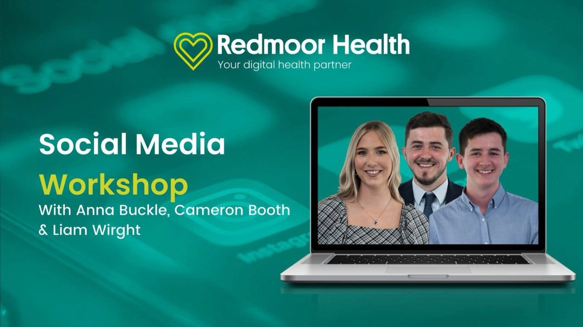 redmoorhealth's tweet photo. Join this free workshop on social media best practice 9th December, 1pm. This session will cover how your practice and PCN can make use of social media to improve patient experiences and communicate messages. To book your spot https://t.co/dl9wFCjhWy https://t.co/t7duFd9cAt