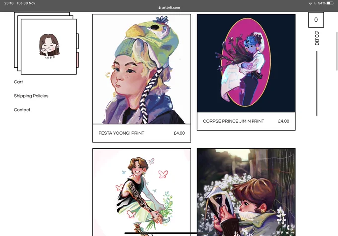 reminder I have my shop open atm for prints and things ! 