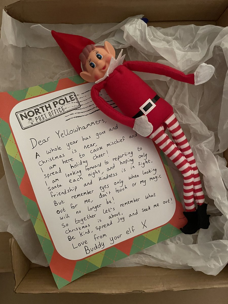 Can’t wait to see the children’s faces when our elf is delivered to our classroom tomorrow!! 🎉❤️🎄☃️