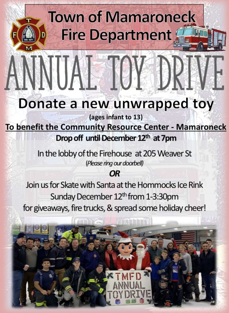 TownofMamkFD's tweet image. TMFD Annual #ToyDrive has begun!!!