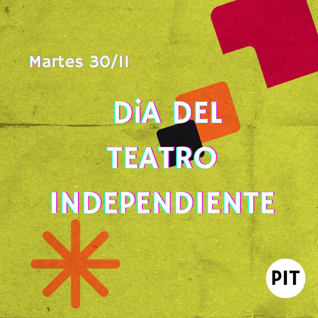 Hoy 30 de Noviembre.
Casi termina el año, un año que si ha movilizado toda nuestra labor!! Hoy celebramos el día del TEATRO INDEPENDIENTE, apoyamos nuestros procesos creativos, celebramos el encuentro en los teatros  y abrazamos la posibilidad de poder seguir abriendo espacios.