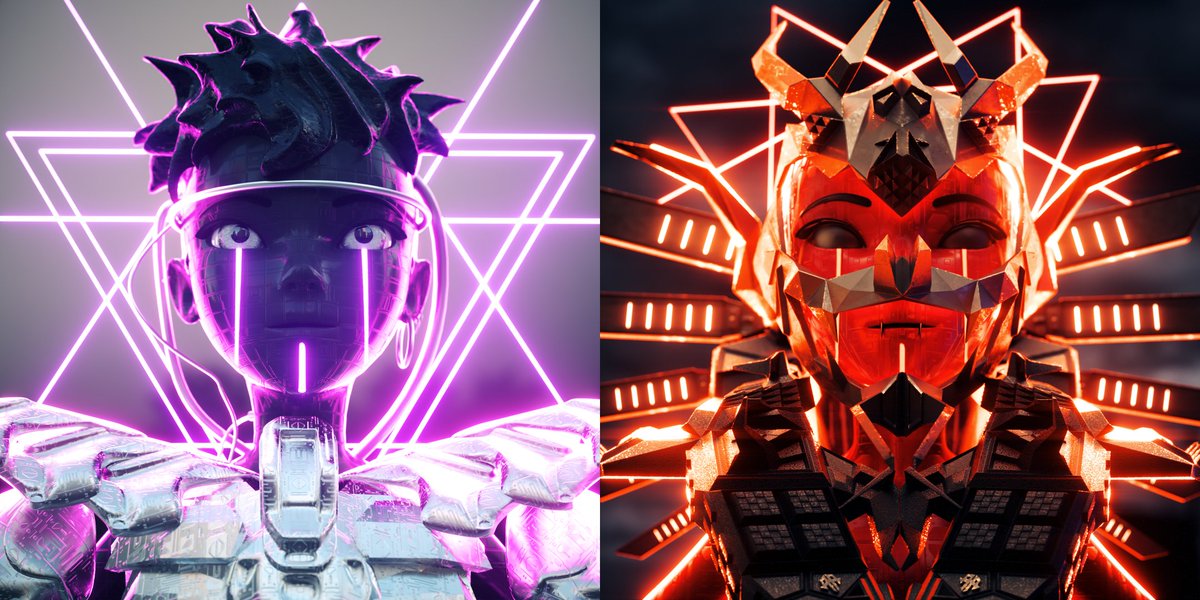 metalegendsnft's tweet photo. LEGENDS FIGHT! 

Wich one do you prefer ? 

1) ROBOTER 
2) BURNER https://t.co/a1U65zM49s