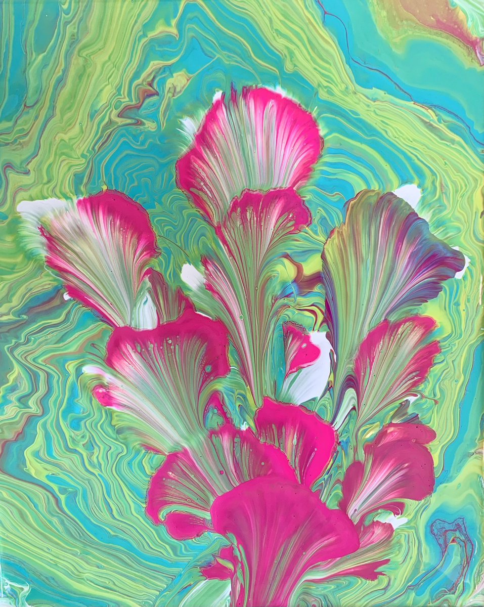 ValLovell7's tweet photo. Get an original Pour Vallery Lily painting for 2% off!! Use promo code: CYBER https://t.co/zoKHIDOwus