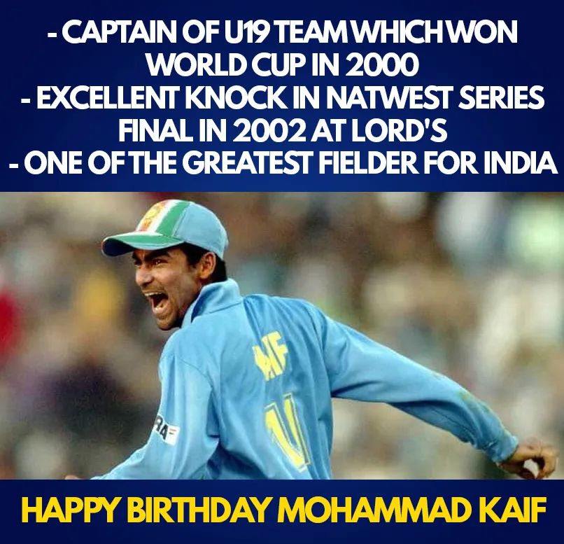 Happy Birthday Mohammad Kaif 