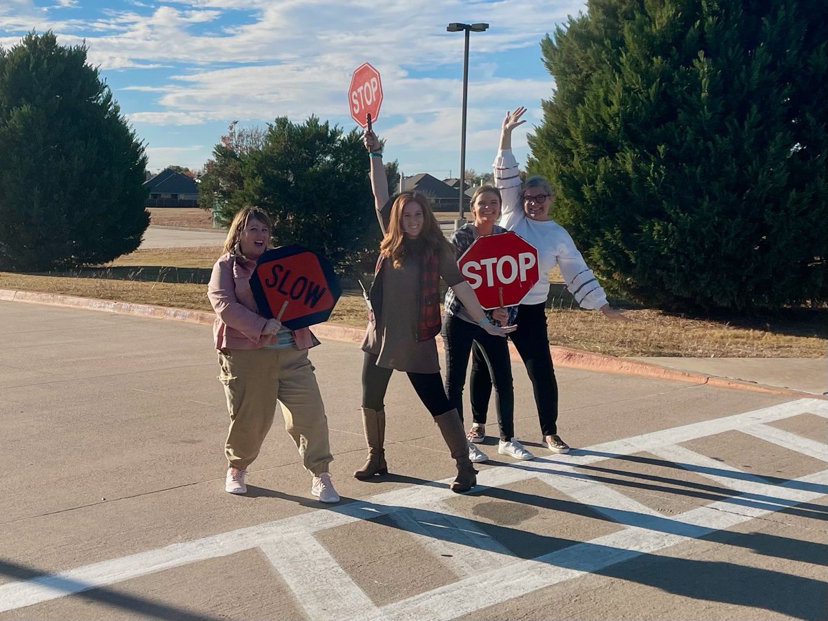 Our crossing guard was out today. She reminded us to grab a stop sign while she was gone, but… we all ended up grabbing one 😂 Don’t worry, @IESLibrary! We had you covered! <a href="/Independence_ES/">Independence Elem.</a> <a href="/MsThamesMusic/">Allie Thames</a> @MrsRMcNiel