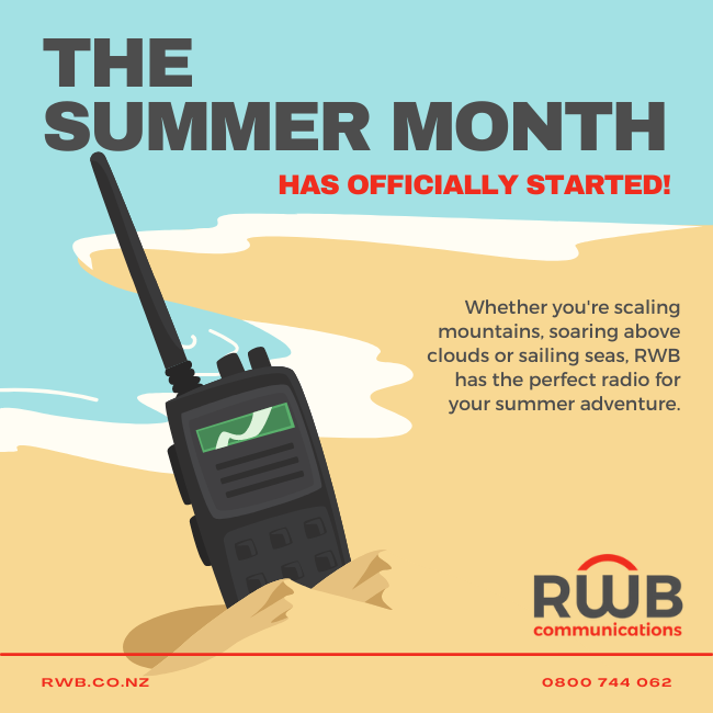 RWB_NZ's tweet photo. Summer has officially arrived. Find out what radio suits you best for your outdoor holiday ventures: https://t.co/BtSXgxnXV1 https://t.co/KQvyaoDtiE