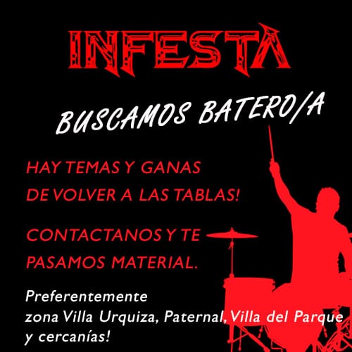 InfestaZombie's tweet photo. Seguimos en la búsqueda
#Rock #Batera #Batero https://t.co/NYIdC5nGTx