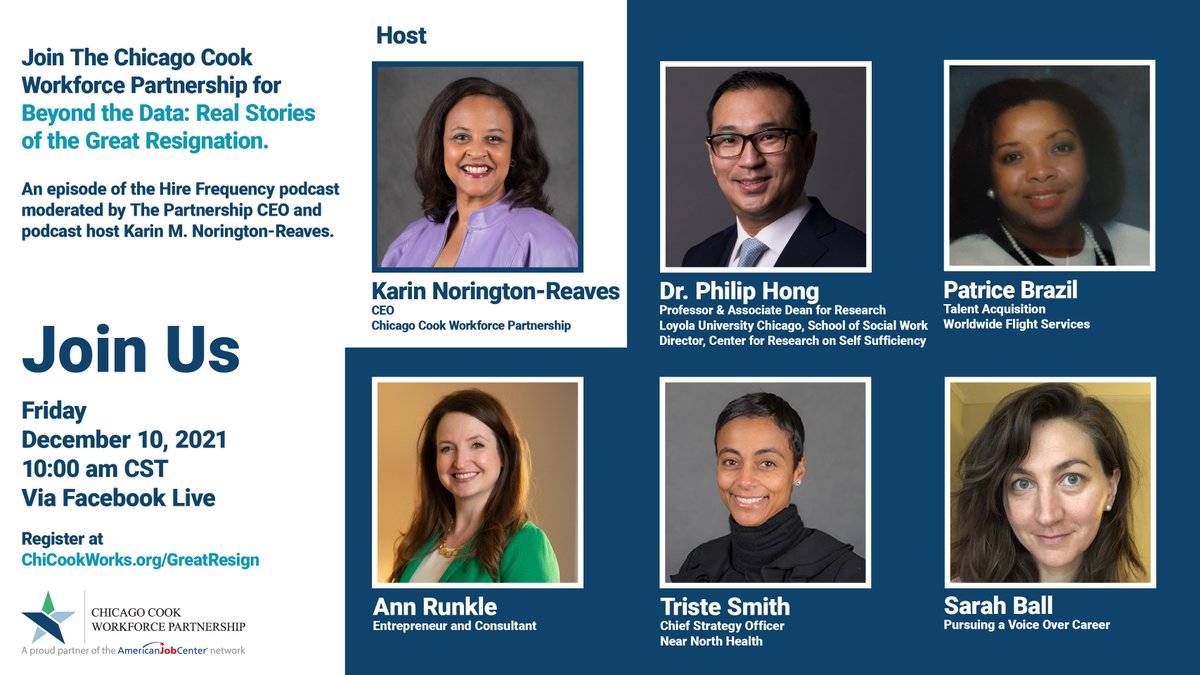 Join us for Beyond the Data: Real Stories of the #GreatResignation on Dec 10, at 10 am CST via Facebook Live. We encourage you to share your comments during the live stream and ask that you stay for the live Q+A session with the podcast participants: ow.ly/Xqos50H0kj8