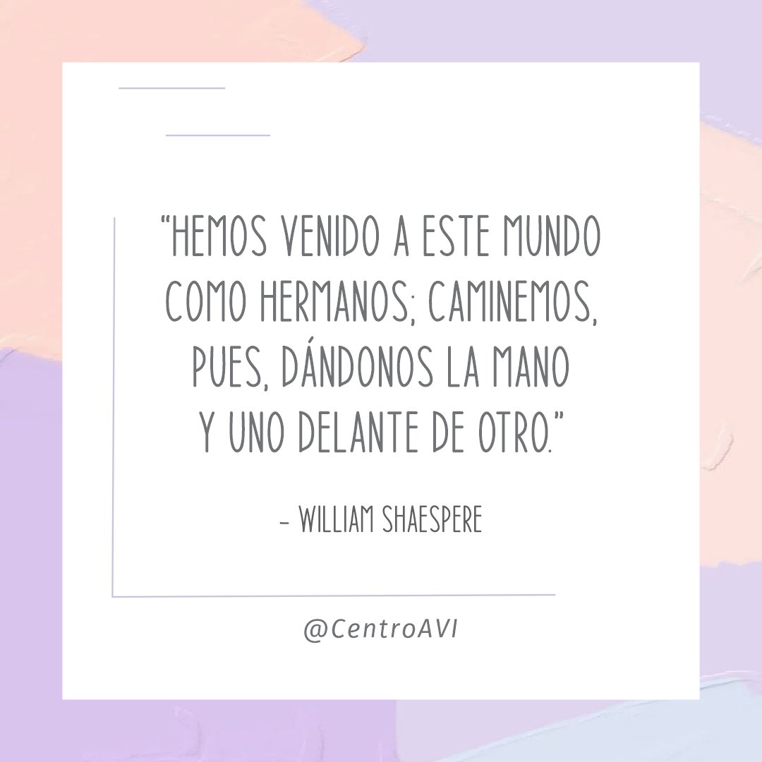 centro_avi's tweet photo. Hoy queremos compartir contigo esta frase célebre de William Shakespeare ✨
Estamos a pocos días de nuestro evento de fin de año: Colecta AVI 🤍
¡AYÚDANOS A AYUDAR! ✨
@CentroAVI
📲 +57 3146493822
📧 centroavi27@gmail.com
.
.
.
#CentroAVI #Colecta #ColectaAVI https://t.co/JruxU0Mps5