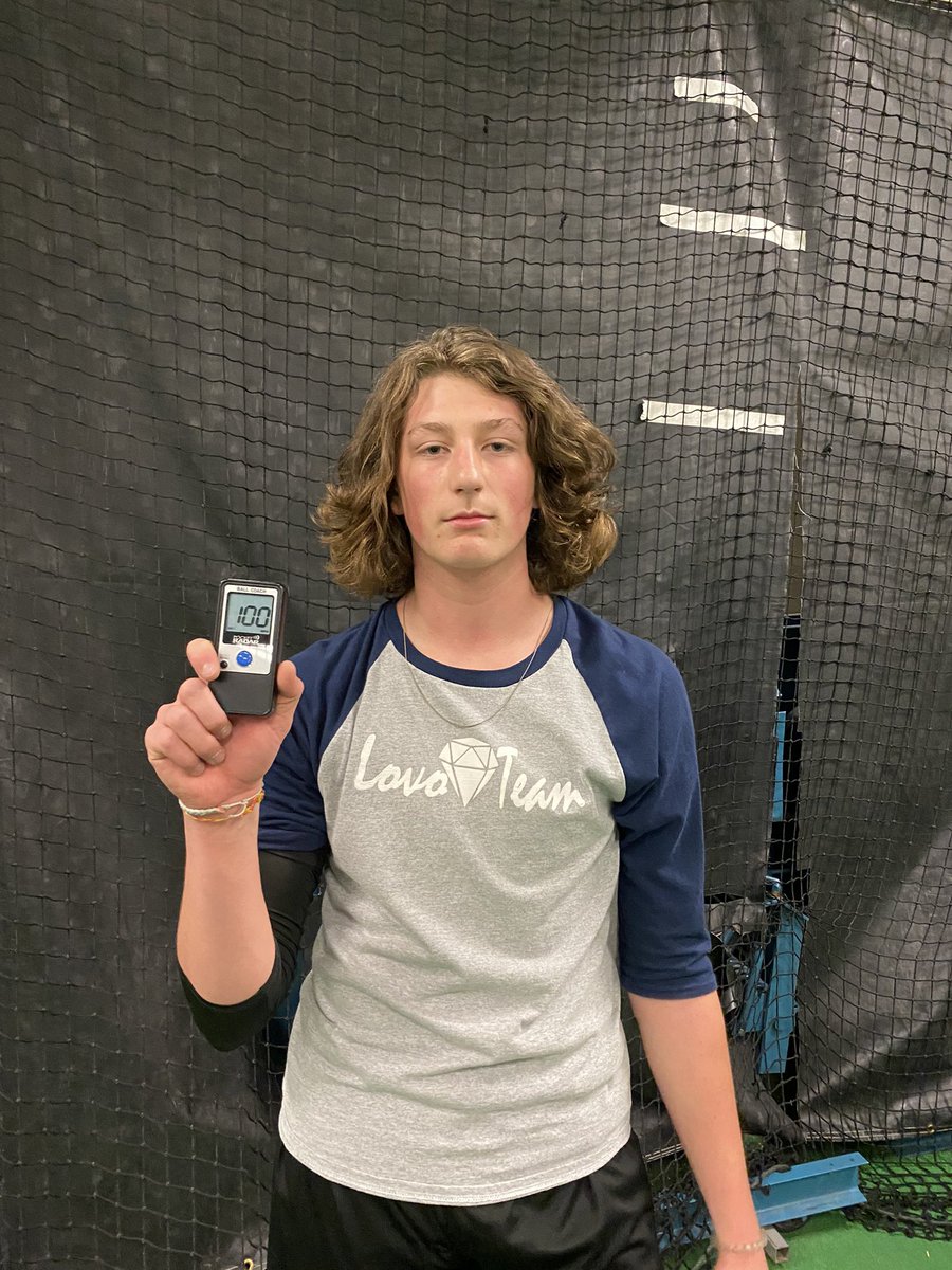 Congrats to <a href="/RiderUBaseball/">RiderBaseball</a> commit PJ Craig for hitting 100mph on a 4oz pull down!