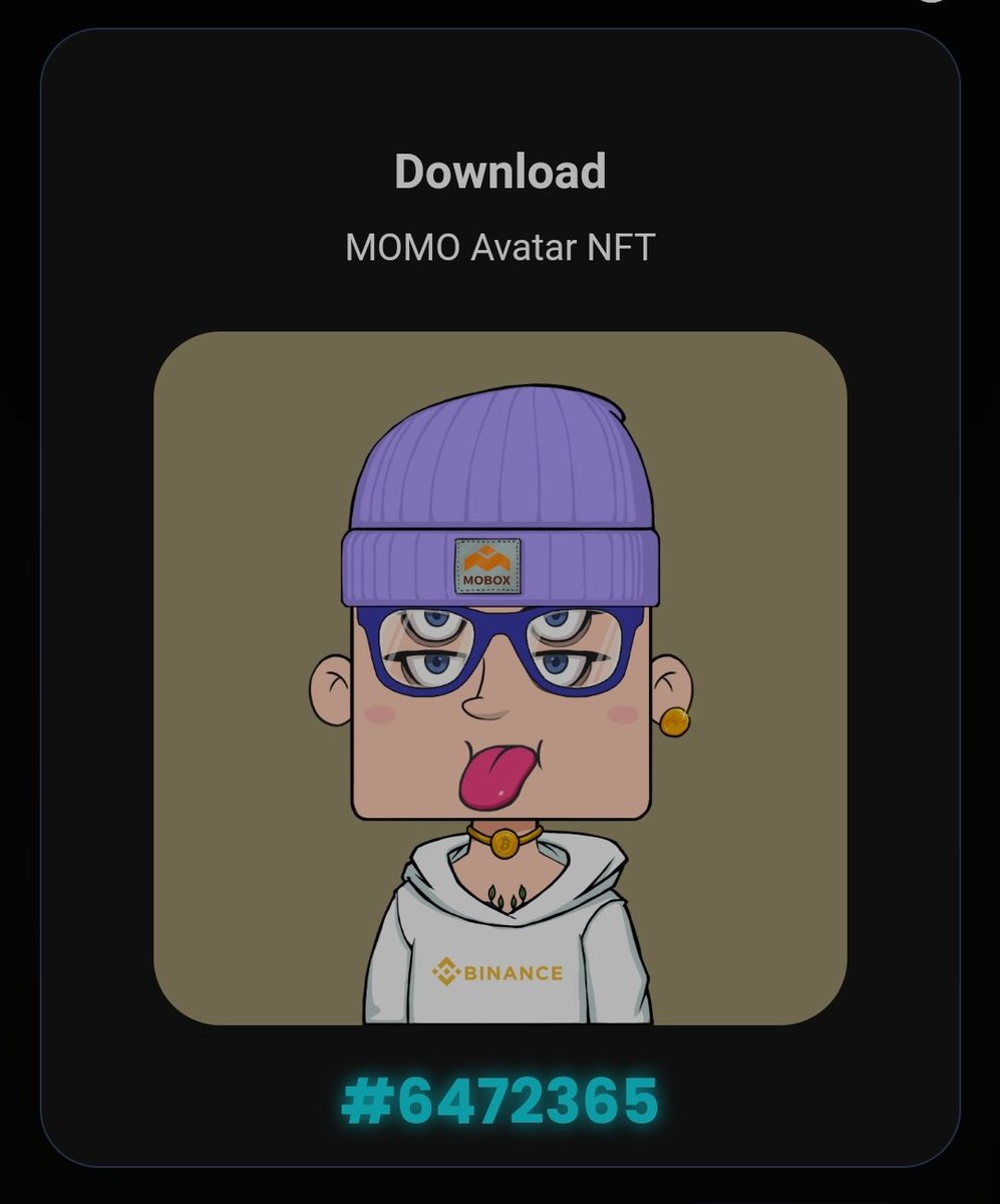 ffranc82's tweet photo. Let’s join the #mobox NFT drop event !
1.update to latest version of   #binance  app
https://t.co/uBV0L4nccR “My app”, go to MOBOX games 
3.Get your avatar according to instructions
4.Scan my QR code below or insert my referral code :6472365 to claim the ticket 🎟 #nft #MOMOverse https://t.co/kfpCKWtJMJ