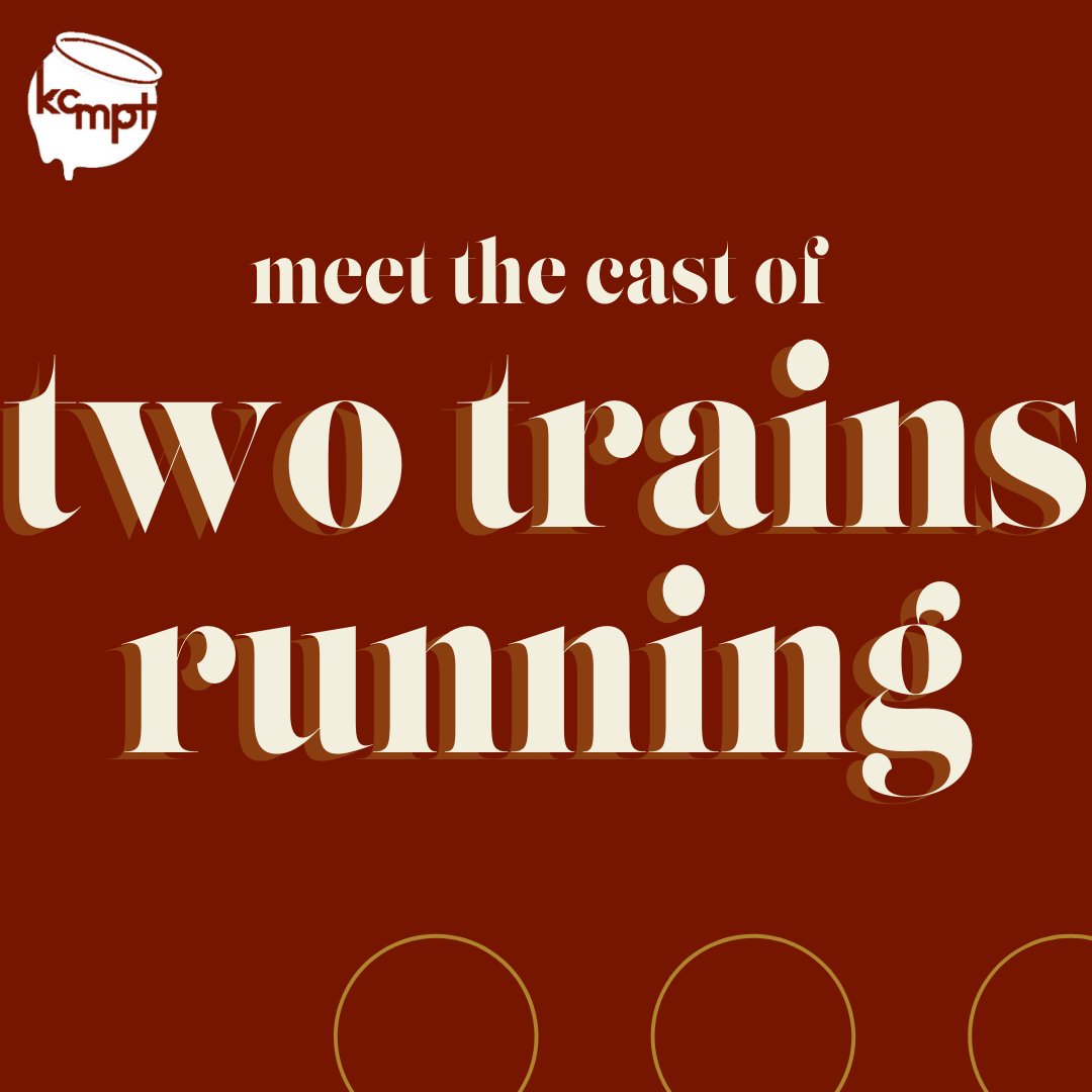 KCMeltingPot's tweet photo. 🚋🚋 Tickets: https://t.co/wxB8wvXI9u. OPENS THIS FRIDAY! #TwoTrainsRunning
.
.
.
.
.
.
[post design: @charmedgeek_ ]

#KCMPT #BlackTheatreMatters #BlackTheatre #KansasCity #KCMO #KCK #KCEvents #thespian #actor #BlackWomenDirectors #opens #rehearsal https://t.co/rCLJM4Pq6R