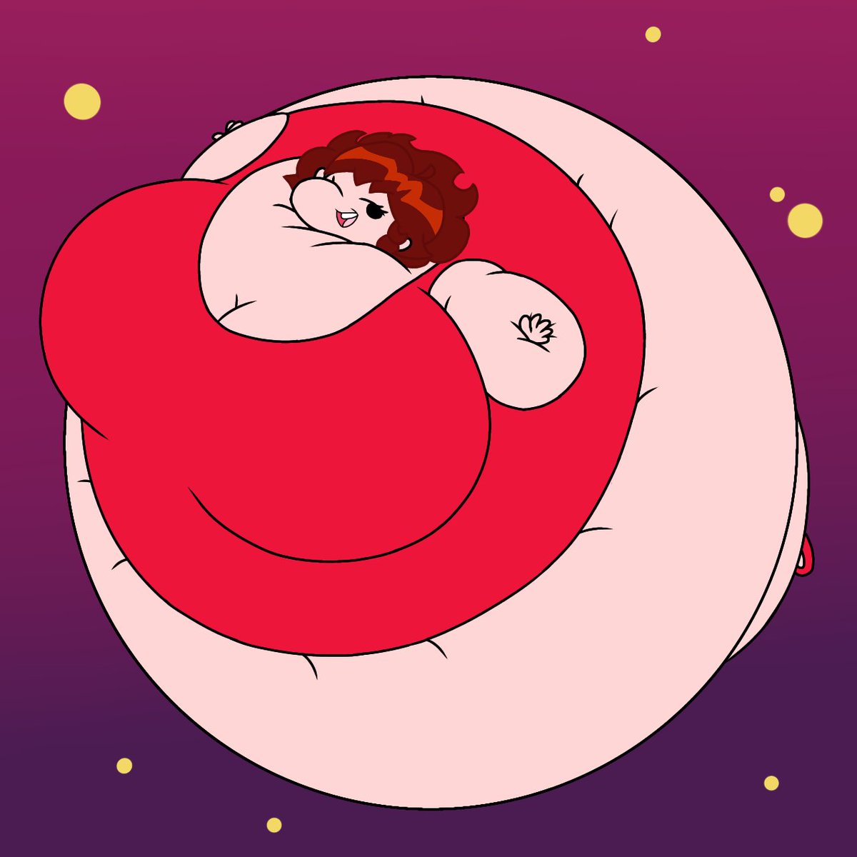 bigboobynotonme's tweet photo. 2nd winner of the raffle was DaWaterbottle900 on DA who suggested the girlfriend from FNF.

Here's shaded and non shaded just in case you don't like the shaded version.

#bodyinflation  #bodyexpansion #inflation #fetish #expansion #bellyexpansion #bellyinflation https://t.co/v0WJpqQKWn