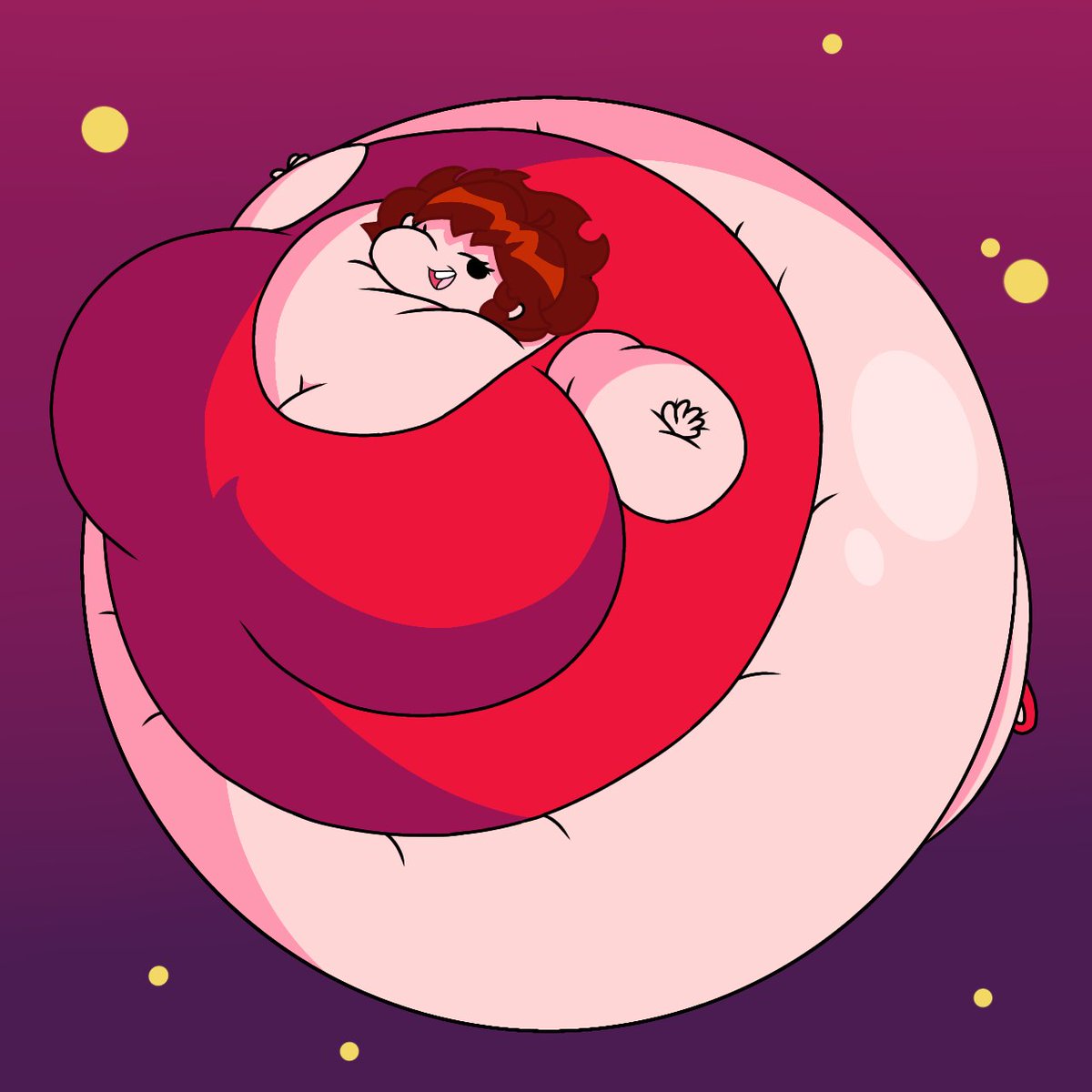 bigboobynotonme's tweet photo. 2nd winner of the raffle was DaWaterbottle900 on DA who suggested the girlfriend from FNF.

Here's shaded and non shaded just in case you don't like the shaded version.

#bodyinflation  #bodyexpansion #inflation #fetish #expansion #bellyexpansion #bellyinflation https://t.co/v0WJpqQKWn