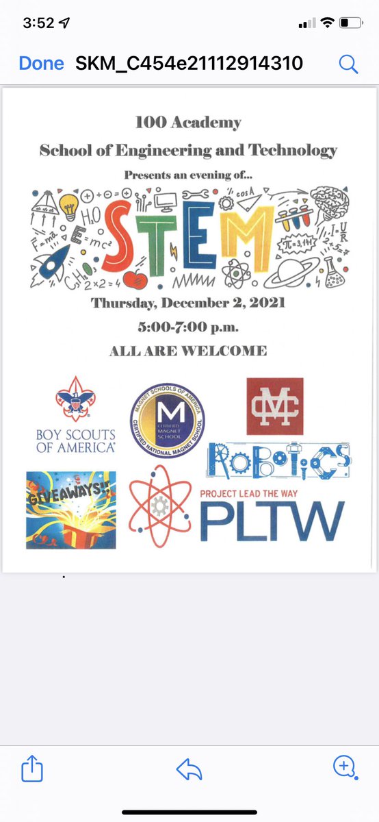 mmdmaneric's tweet photo. @KelseyMarie_TV you are invited to the 100 Academy of Excellence as our students show off their STEM skills https://t.co/8cteSt12Oe