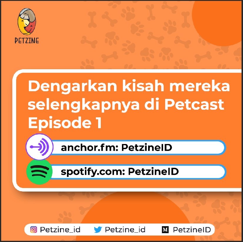 Petzine_id's tweet photo. Halo Sobat Petzine!

Penasaran bagaimana rasanya memelihara hewan eksotis? 

Buat kamu yang penasaran, jangan lewatkan Petcast episode 1 yang akan tayang malam ini di Anchor dan Spotify PetzineID! 

#PetzineID #HewanPeliharaan #HewanEksotis https://t.co/kKARwGkYHH
