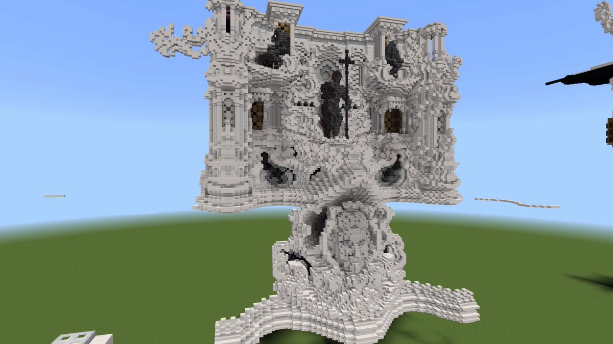 RococoGrace's tweet photo. WIP #MinecraftBedrock #minecraft建築コミュ #Minecraft軍事部 https://t.co/Q2N9dOFRLv