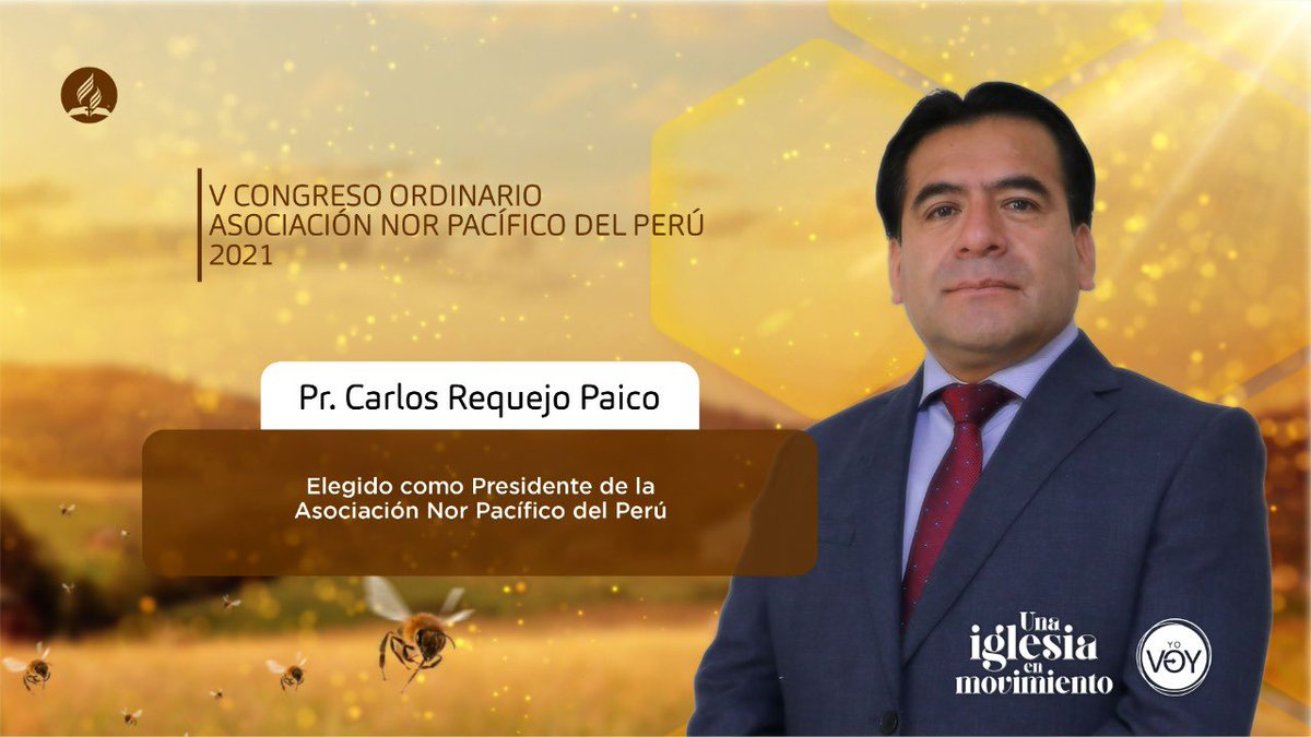 AdventistasANoP's tweet photo. Pr. Carlos Requejo elegido como presidente de la Asociación Nor Pacifico del Perú en el #VCongresoANoP. Dios bendiga su liderazgo en este nuevo periodo. https://t.co/v95CLqmqjJ