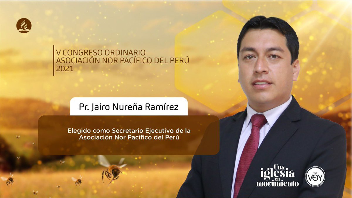 AdventistasANoP's tweet photo. Pr. Jairo Nureña elegido como Secretario Ejecutivo de la Asociación Nor Pacifico del Perú en el #VCongresoANoP. Dios bendiga su liderazgo en este nuevo periodo. https://t.co/c7SZt5SbWL