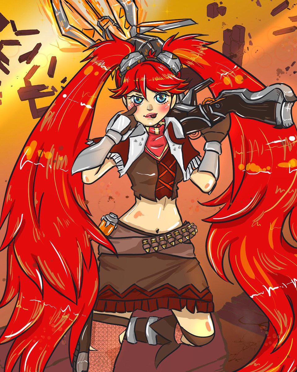 bleese_'s tweet photo. Time to shine!

-my very first time to draw a complex fanart 😭❤️ as a newbie artist, I’m very proud of myself ✨

-for art commission, please dm me. 💞
#mobilelegendsbangbang #mlbbfanart #mobilelegends #Layla #blazinggun #bleese https://t.co/CBee5Mylse