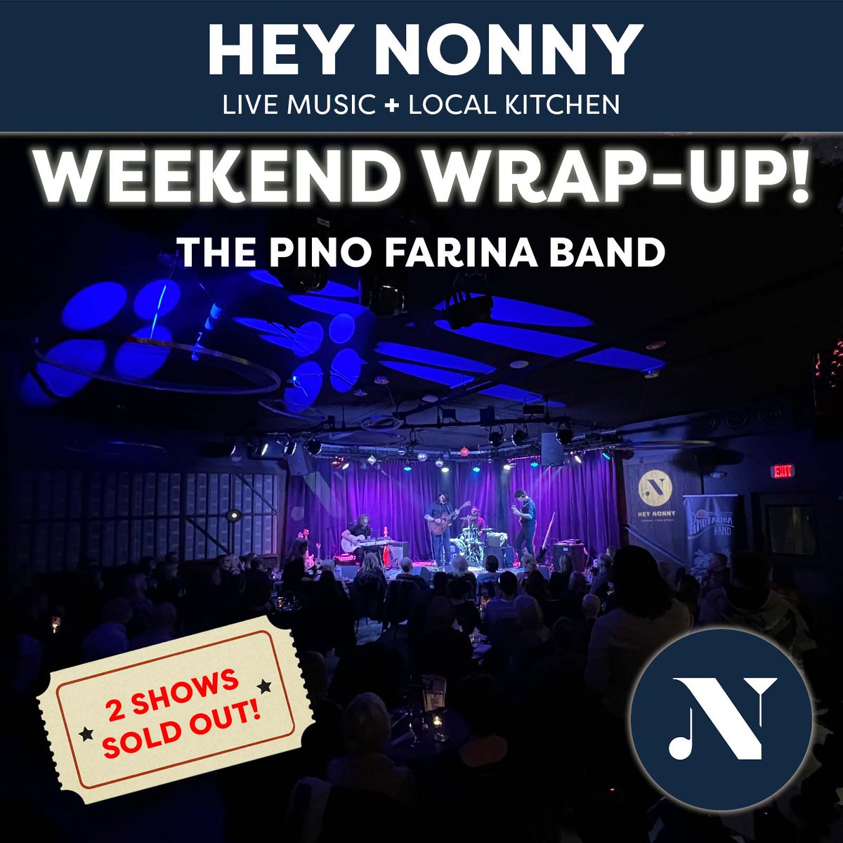 😮 What a weekend we just had!❗Pino Farina played 2 nights of SOLD OUT shows at Hey Nonny. If you were there, what was your favorite moment from the show?
