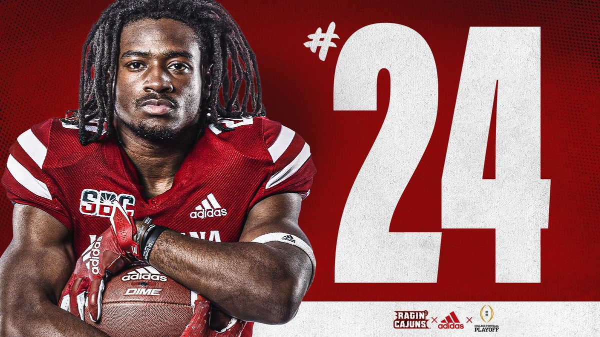 RaginCajunsFB's tweet photo. 📈 Embrace the #cULture!  

𝗟𝗢𝗨𝗜𝗦𝗜𝗔𝗡𝗔 is ranked No. 2️⃣4️⃣ in the @CFBPlayoff Top 25! https://t.co/4LjG3CnjO8