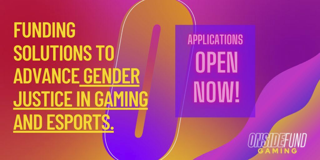 ONSIDE Gaming Fund applications are open until Dec 17! Please consider applying or sharing with someone who could use the support. They are looking for individuals and organizations working to advance gender justice in gaming: onsidefund.org/onside-gaming 🔗