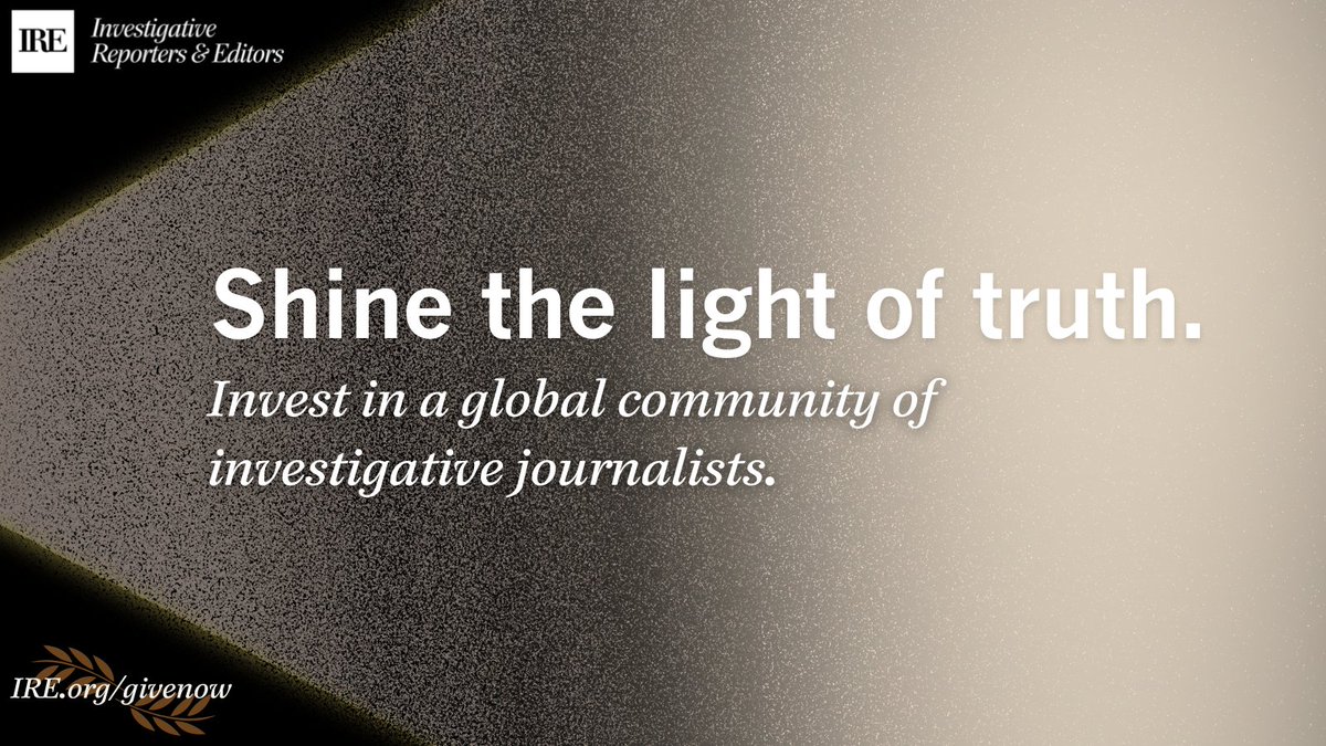 hinklej's tweet photo. Every day, journalists face threats and challenges designed to stop them from getting the truth. I’m giving to @IRE_NICAR to help local journalists around the world shine a light of truth in their communities. Will you stand with us? #IREStrong DONATE: https://t.co/ANVPLlkrle https://t.co/dwzhbhsxwZ