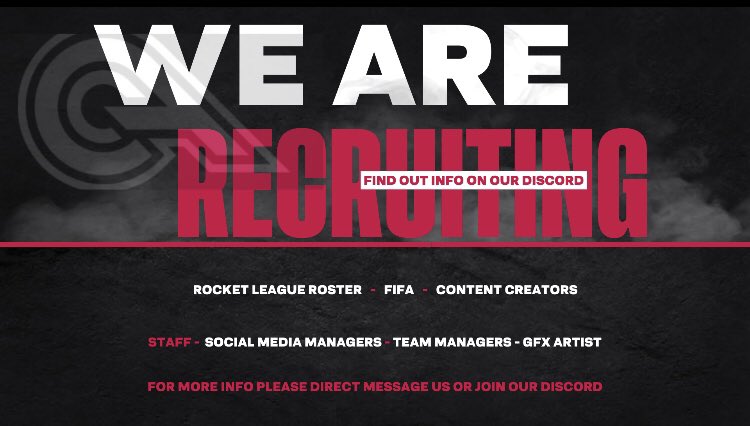 CounteractESP's tweet photo. WE ARE STILL RECRUITING!
If you are interested in joining the Counteract Organisation, DM us on here or head over to our discord for more information on there!
#CounteractEsports #CounteractNegativity https://t.co/wi2UKCtrvT
