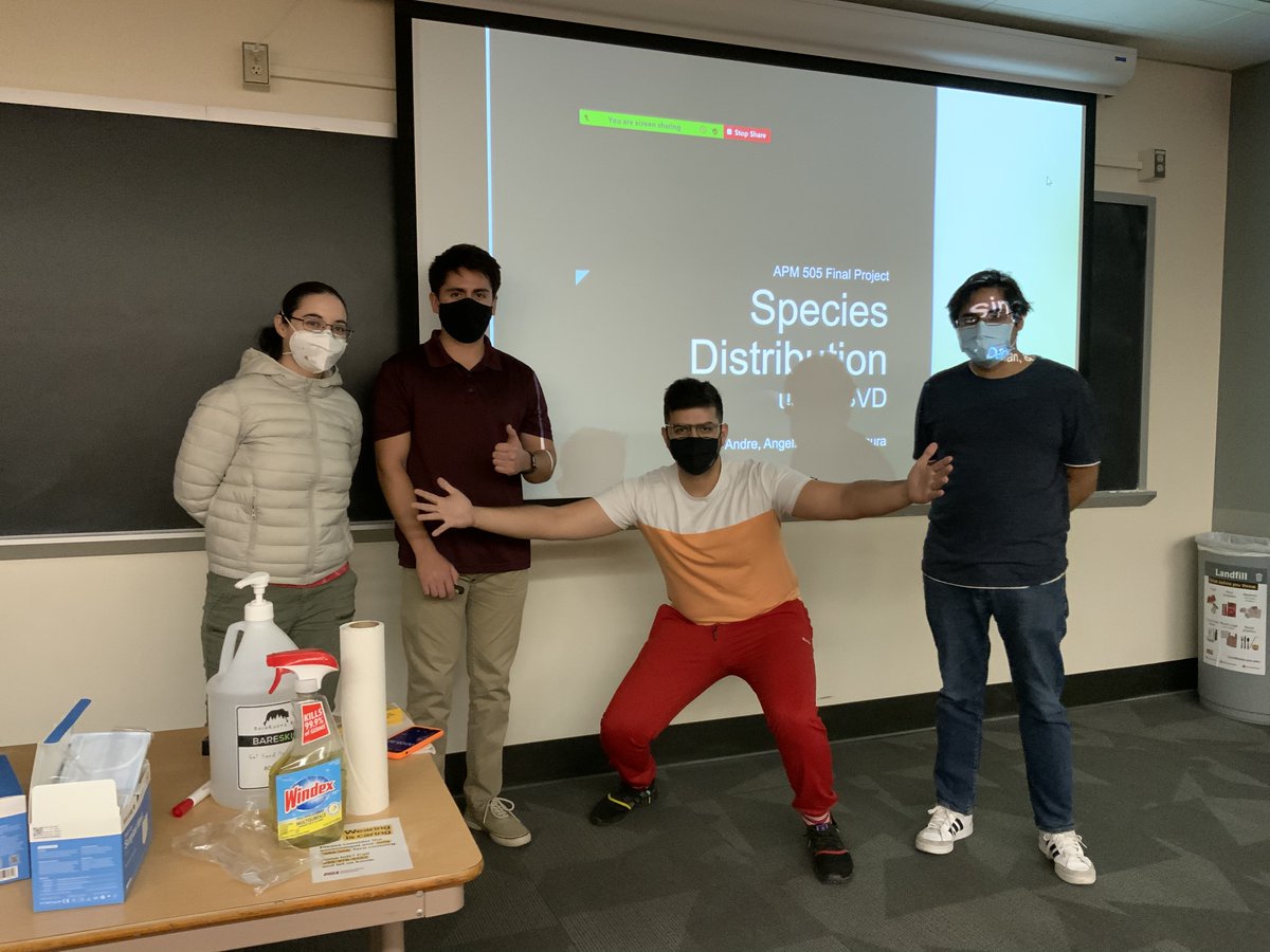 EspanolMalena's tweet photo. First day of presentations for the Applied Linear Algebra course went very well. #AppliedMath #InterdisciplinaryTeams @ASUMathematics https://t.co/bIwFbxgCNc