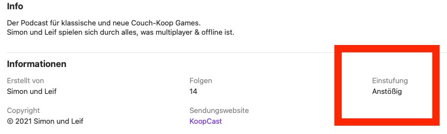 Koop_Cast's tweet photo. Wir sind nämlich ein ANSTÖSSIGER Podcast.

🔪 https://t.co/4nzIzkWpJj