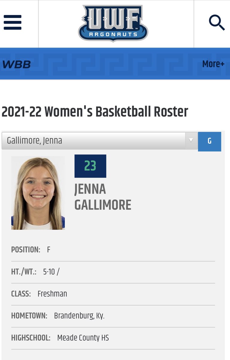 LadyWaves_Bball's tweet photo. Another former Lady Wave hooping it up at the college level. @JennaGallimore is a freshman playing at @UWFWBB. You go girl!  💪🏀 https://t.co/W6gJhhD3UT