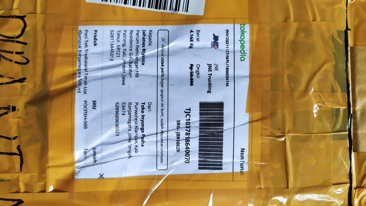 kafekolong's tweet photo. @JNECare terima kasih atas kiriman benda prasejarahnya..🙏
#jne
#kurir
#paket
#tokopedia
#viral
#benrame https://t.co/zubFBEsNwz