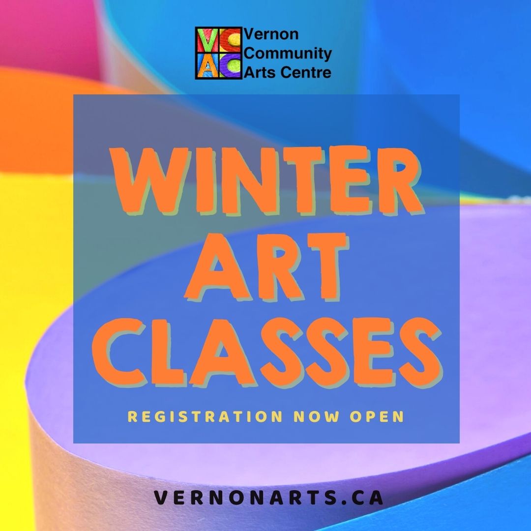 VCAC's tweet image. Registration is now open for Winter Art Classes &amp;amp; Art Camps! Learn more here.... - mailchi.mp/vernonarts.ca/…