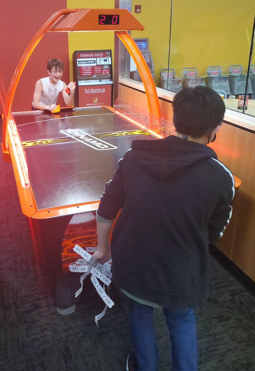 Pizza, friends, and games! Doesn't get any better than this. These Garcia musicians got the chance to celebrate earning their spot in Region 29! We are all so proud of you! <a href="/NISDGarciaBand/">Garcia Gladiator Band</a> <a href="/KSettlesHorejsi/">Kathy SettlesHorejsi</a> <a href="/NISDGarcia/">Dr. Hector P. Garcia MS</a> #orchestra #band #choir #gladiatorgrit