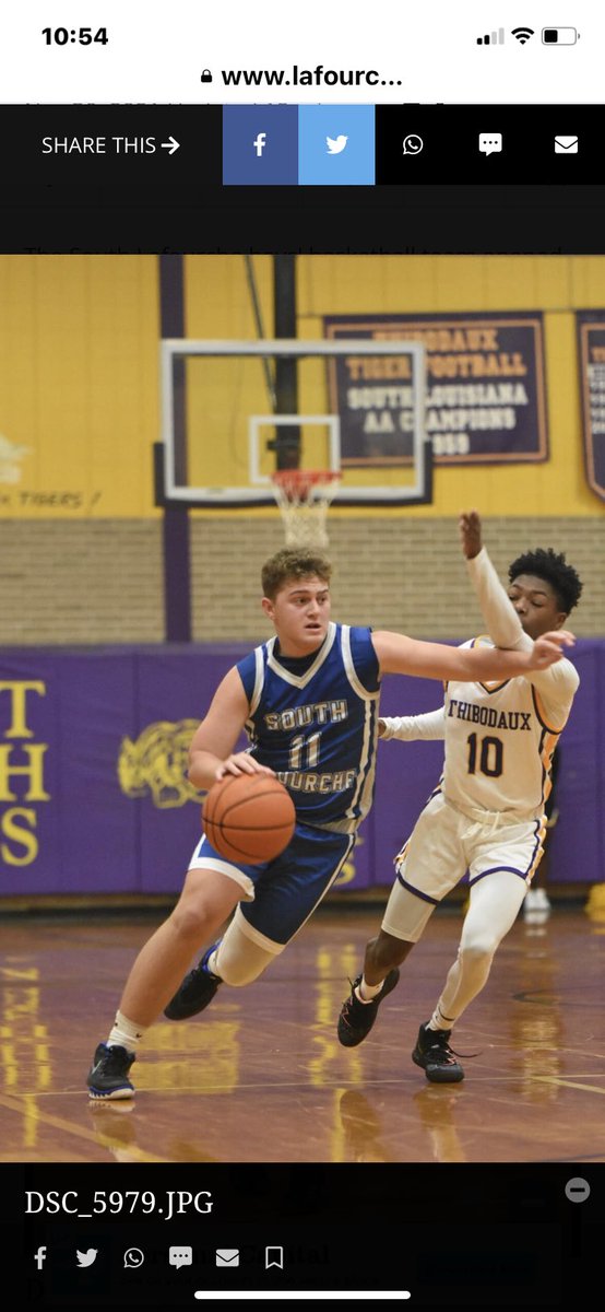 From QB to point guard… Tarpons take the WIN over Thibodaux 50-32 LETS GO!!! Great way to start the season