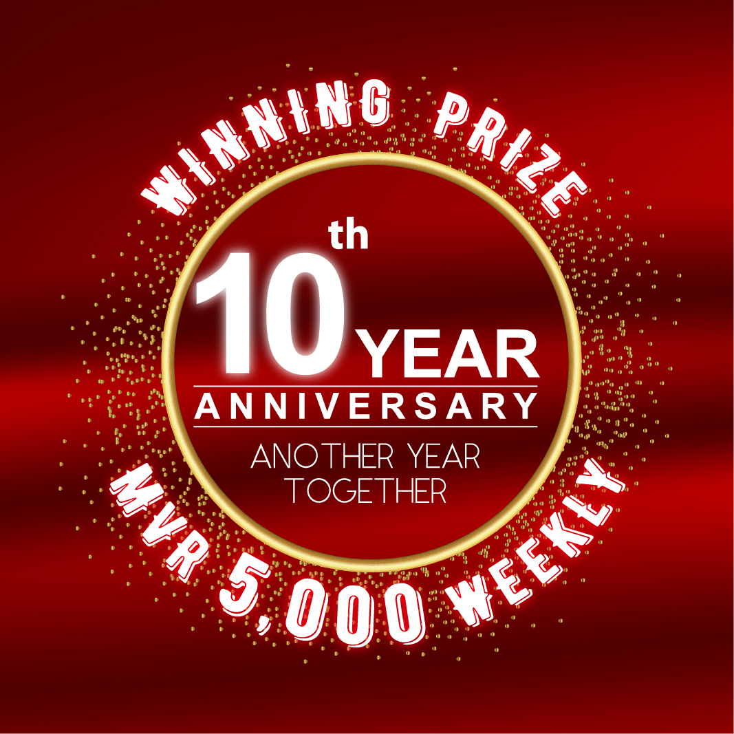 ACEhardwareMV's tweet photo. Say hello to great discounts with our 10th Anniversary sale! 🎉

Shop from Ace Hardware &amp; WIN MVR 5,000 every Week 🥳

Enjoy up to 80% OFF during 1st - 31st December 2021 

#anotheryeartogether
#acethehelpfulplace https://t.co/hzrOhHmSHn