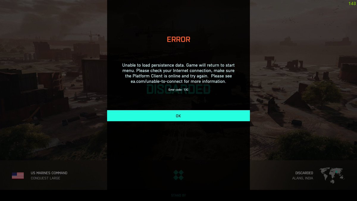 Tecnologer's tweet photo. Come on @Battlefield
#battlefielderror https://t.co/2LZHEZ4q4Z