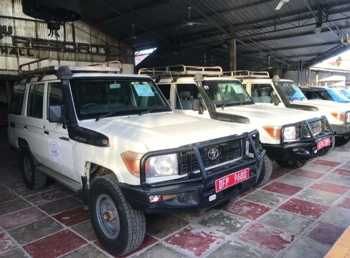 Uni_Auction's tweet photo. Mnada mkubwa wa magari 14, 

- Toyota Landcruiser Hardtop sita (6), 
- Nissan Patrol S/Wagon tano (5),
- Toyota Landcruiser GX (1),
- Ford Everest S/Wagon (1),
- TATA 3.5 Tons (1) https://t.co/9qpkCYqpKU