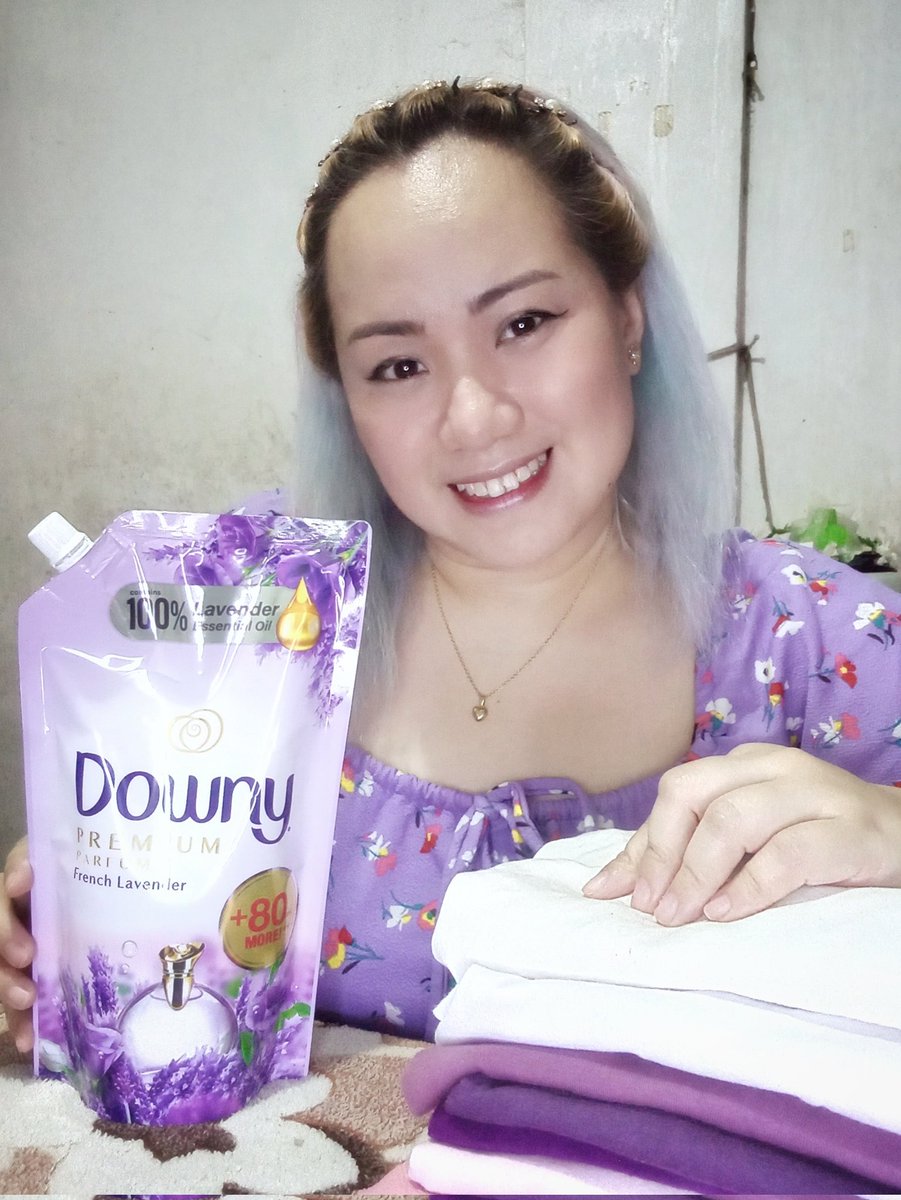 chaanner01's tweet photo. Downy French Lavender is 💜 Super duper love the relaxing and calming scent! #CalmMeDowny @Downy_PH https://t.co/QcyFpV6VtN