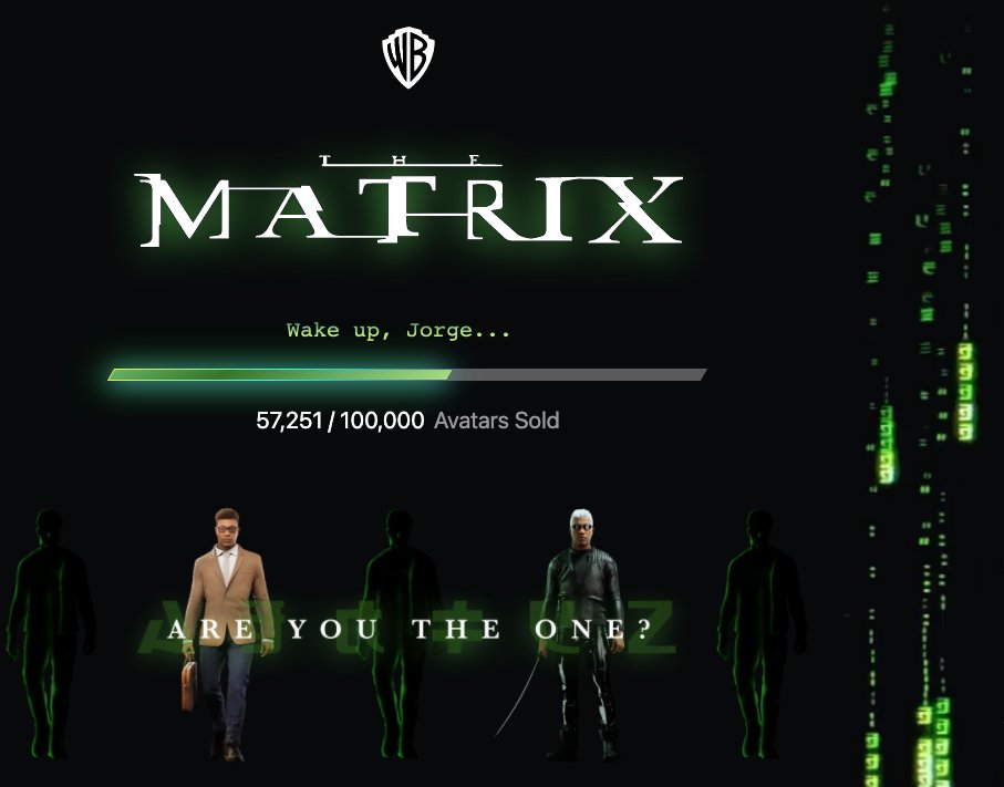 ikkysleepy's tweet photo. Check Out The Matrix NFT Avatars available now at @Niftys!
  Mint your own avatar at https://t.co/E7V7gbWKEg and let’s see how far the rabbit hole goes. https://t.co/1aRwHg73br