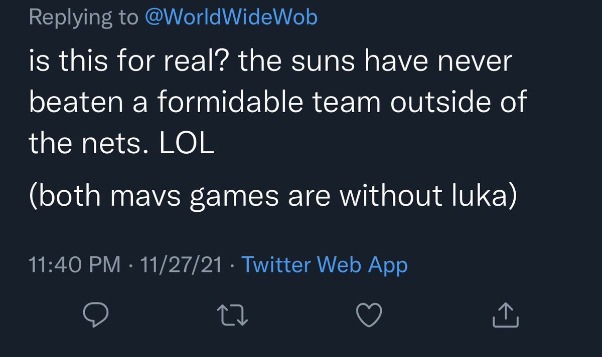 JSanchize30's tweet photo. @WorldWideWob I don’t want to see no more takes like this on the timeline about @Suns Are they legit contenders now? @NBAonTNT give them their flowers 💐 🤫🤫🤫 https://t.co/Uiovk9naET
