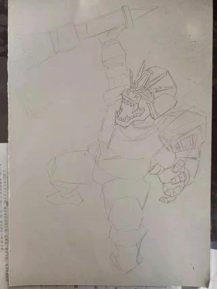 Spaceprogram9's tweet image. "Mechanical Ape"
Lift the rocket with one hand and send it to the top of the moon in space. It is roaring hard to show people how powerful it is. It took a long time for me to conceive a draft of this painting. I can't wait to show it. I will continue to finish it.@OogaVerse
