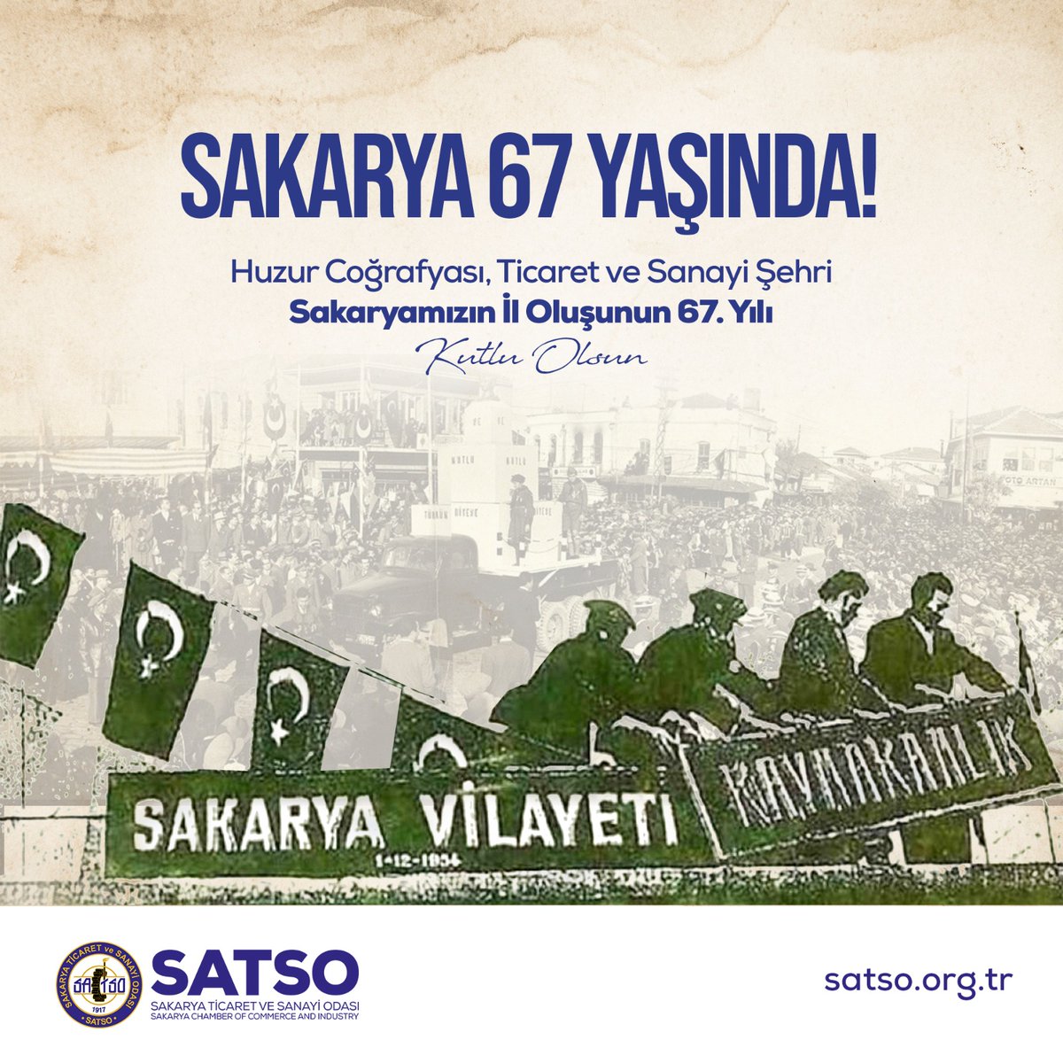 akgunaltug1's tweet photo. Sakaryamızın il oluşunun 67.yıldönümü kutlu olsun...
#şifremiz54
#sakarya67yaşında https://t.co/9Krz8Al18k