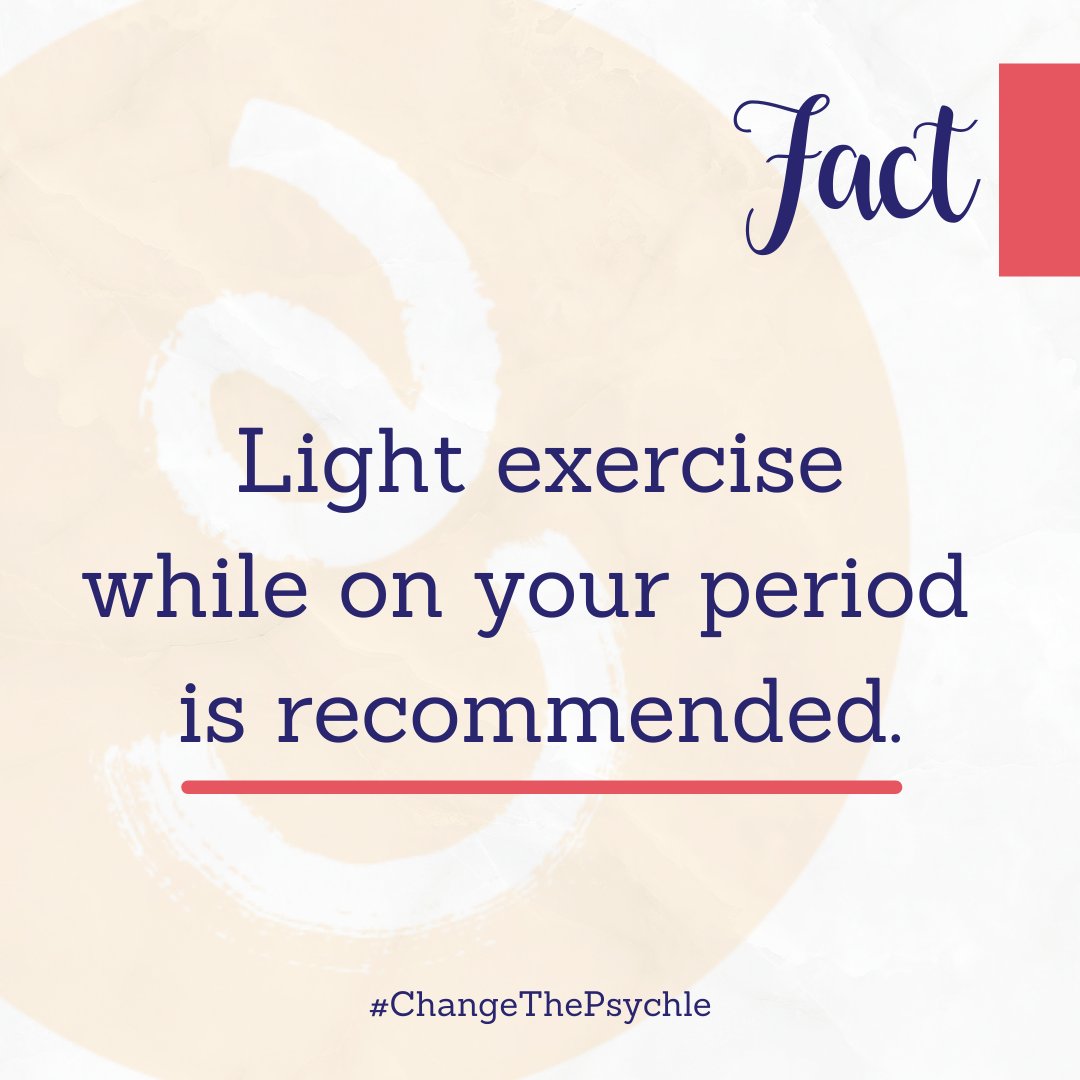 UjaasforChange's tweet photo. Exercising regularly can be beneficial for your mind &amp; body. While there is no scientific reason to skip workouts during your period, there is evidence that exercise can be helpful during this time. We can #ChangeThePsychle, one step at a time. https://t.co/Y4ckVovdLR