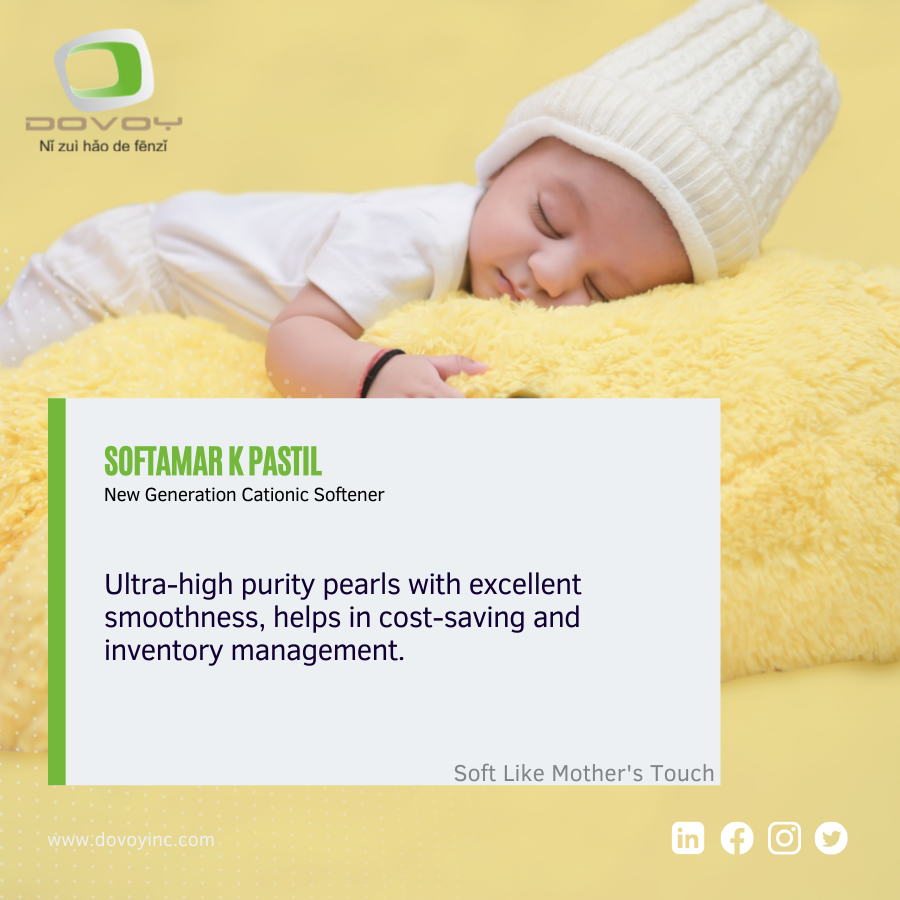 dovoyinc's tweet photo. #Softening agent which gives excellent slippery, smoothness, pliable and pleasant touch to all types of #Fabrics and Garments. Here is the solution in form of Softamar K Pastil
#finishing #cationicsoftener #DovoyIndustrialSolutions #Dovoy #Softfeel https://t.co/aYC4zsUiaI