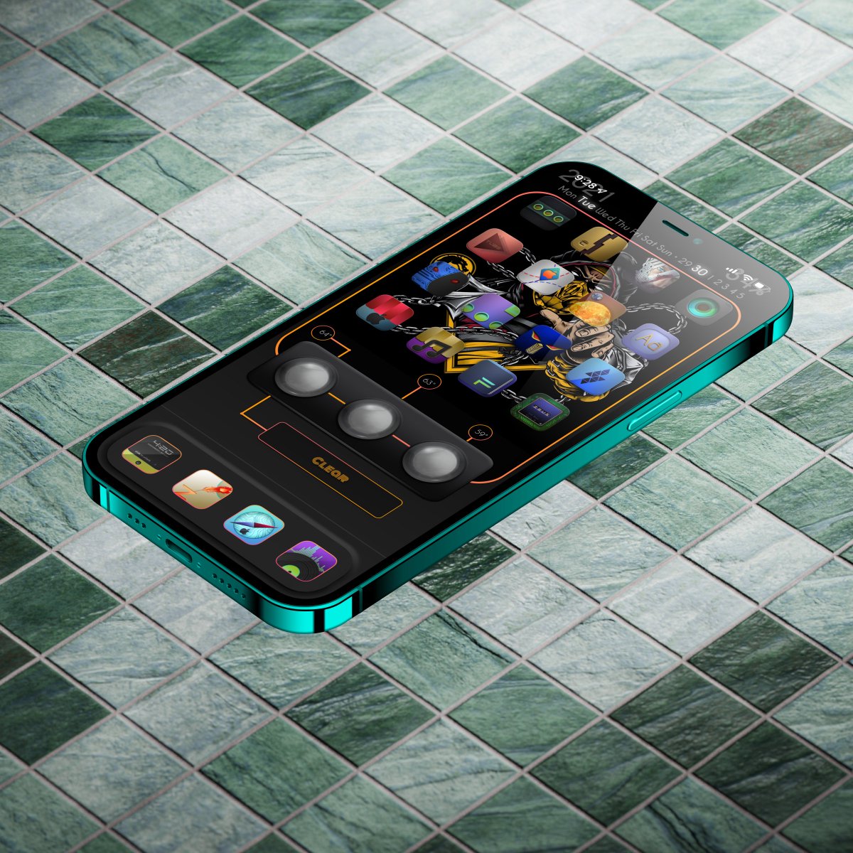 rudytown010's tweet photo. Theme  Z3U5 By @mpiregraphix 
HTML Sandbox Att57 HTMLS1 By @Attairdu57slm 
Wallpapers on Background By @TeboulDavid1 
ShowAE  By @Seankly
Mockup @screenshot_pro
@kleinmone
#ios15HomeScreen
#INNOVATION
#WeatherHTML2.1
#HTMLSandbox
#ShowLive
#ShowAE https://t.co/7nUK9P3ckF
